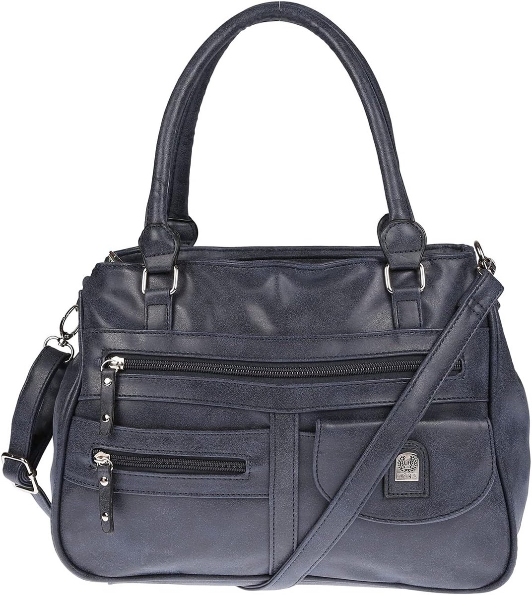 Grote schoudertas voor dames in lederlook