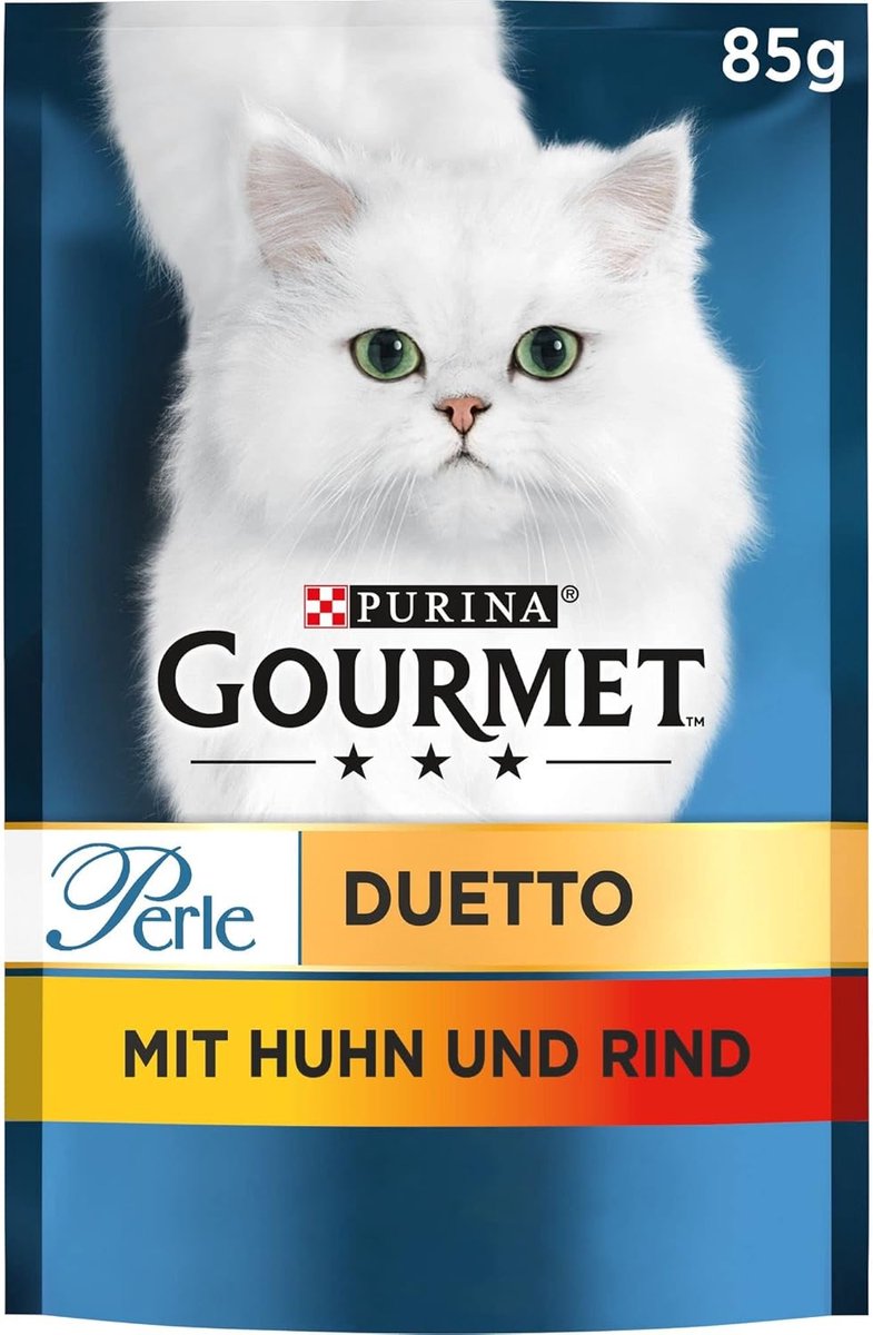 Natte kattenvoer met kip en rundvlees - 26 portiezakken van 85 g