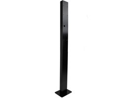 Montagepaal Besen - Geschikt Voor Alle Besen Wallboxen - Metaal - Zwart - Bevestigingspaal Besen - Inclusief Deluxe Stekkerhouder