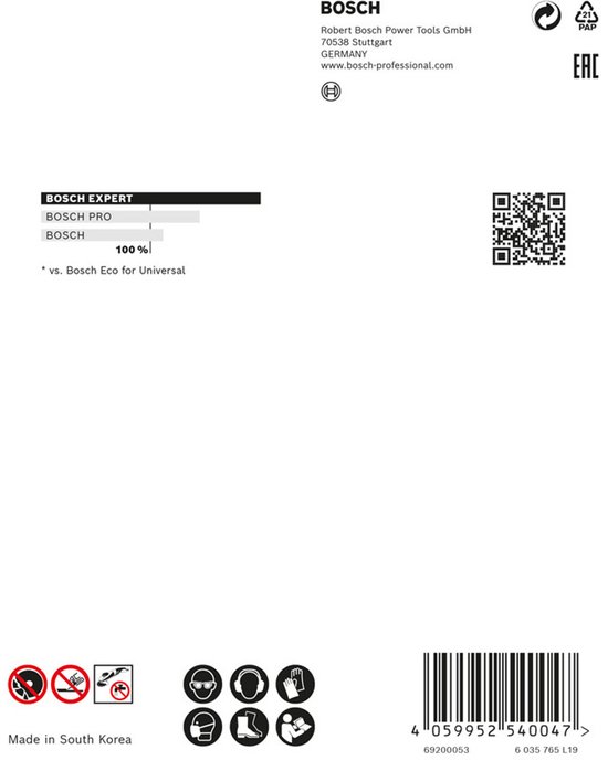 Disque diamant Bosch Best for Universal + Métal diamètre 115 x trou d'arbre 22,2 mm