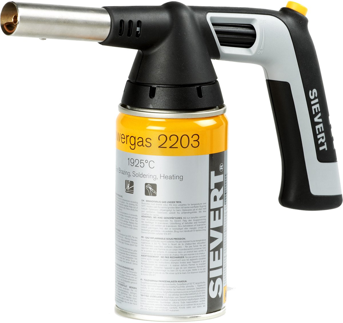 Sievert 2282 Handyjet Gasbrander - Inclusief Gaspatroon - Met Piëzo-Ontsteking