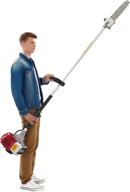 Benzine stangzaag met telescopische stangen en krachtige motor — afbeelding 5