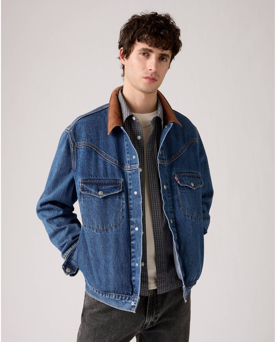 Levi’s Westernjas Noord Action Blauw