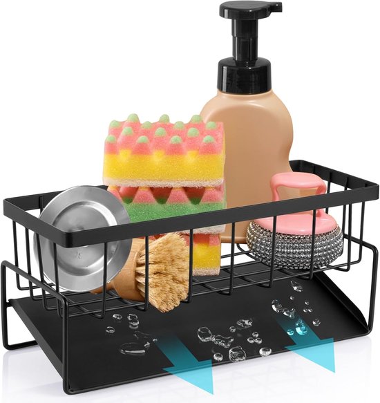 Keukenorganizer, premium spoelbak-organizer voor het opbergen en