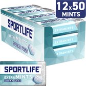Sportlife Mints Extra mint - Suikervrije Mints - pepermunt - 12x35g