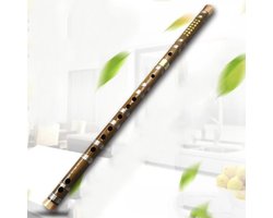 WK Traditionele Chinese Dwarsfluit in C Toon – - 65cm - Handgemaakt van Bitterbamboe | Demonteerbaar & Met Messing Verbinding | Cultureel Instrument