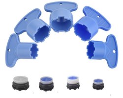 Sleutelset voor kraanbeluchter - 5 stuks