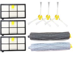 Vervangingsset compleet geschikt voor Roomba 800-900 serie - Vervangingsset geschikt voor 810, 816, 865, 866, 870, 876, 880, 886, 890, 895, 896, 960, 965, 966, 966, 976, 980, 981 etc. - 8 stuks