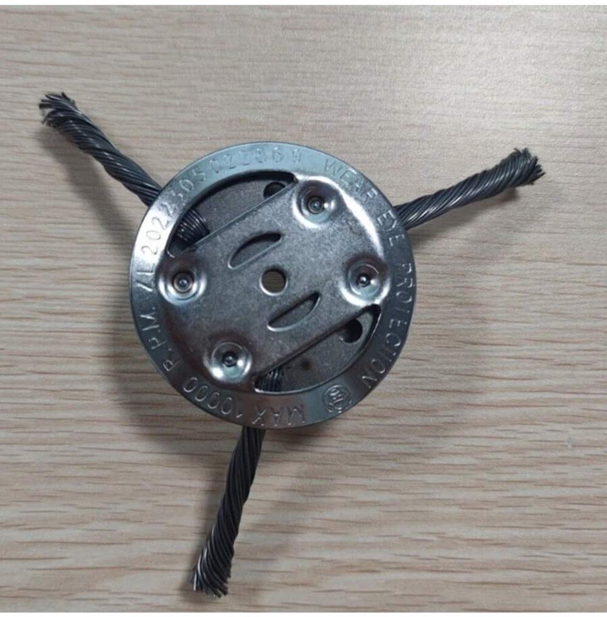 Grastrimmerkop van stalen draad - bosmaaier/snijders - onkruidmes voor tuin - grastrimmerkop - grasmaaier - elektrisch gereedschap (6 koppen) – foto 3