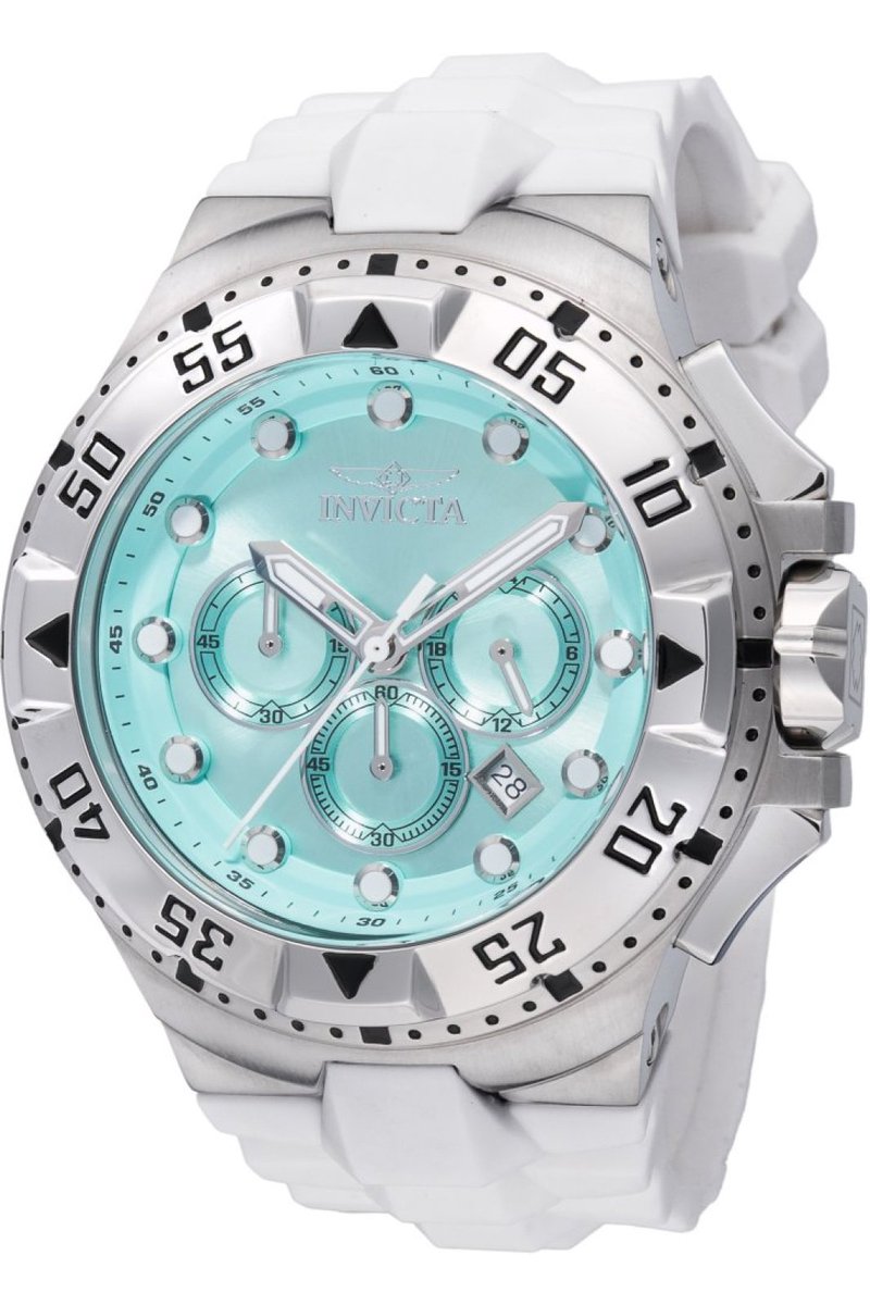 Invicta Excursion 48534 Heren Horloge - Waterdicht - Analoog - Quartz Uurwerk - Roestvrij Staal met blauwe Wijzerplaat - 50mm