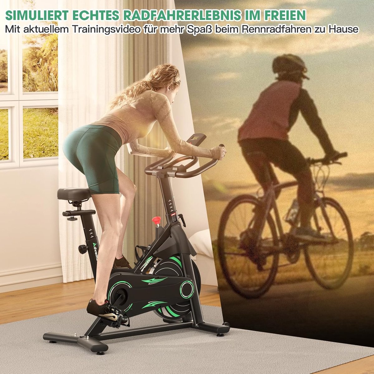 Hometrainer voor Thuis met Bluetooth en LCD-Display - afbeelding 2