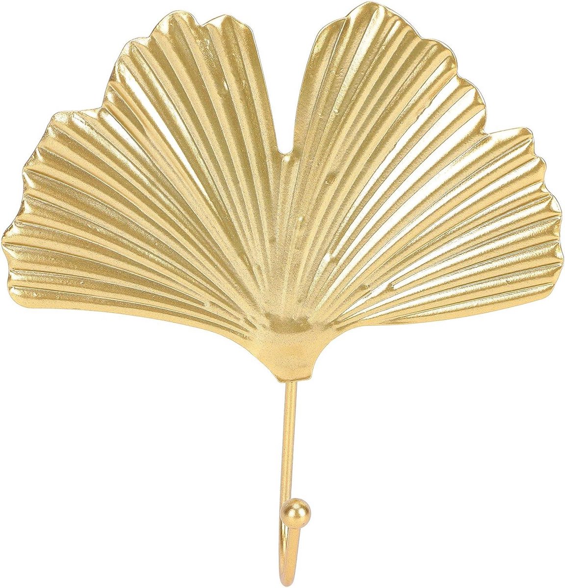 Allecto Plus - Opknoping Haak Metalen Zware Zelfklevende Haken Bladvormig Vintage - Sleutel Handdoek Cup Hoed Jas - Goudkleurig - Decoratief en Functioneel Huisinrichting Accessoire