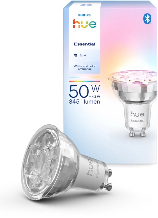 Philips Hue Essential Slimme LED GU10 Spotlight, Wit en ...