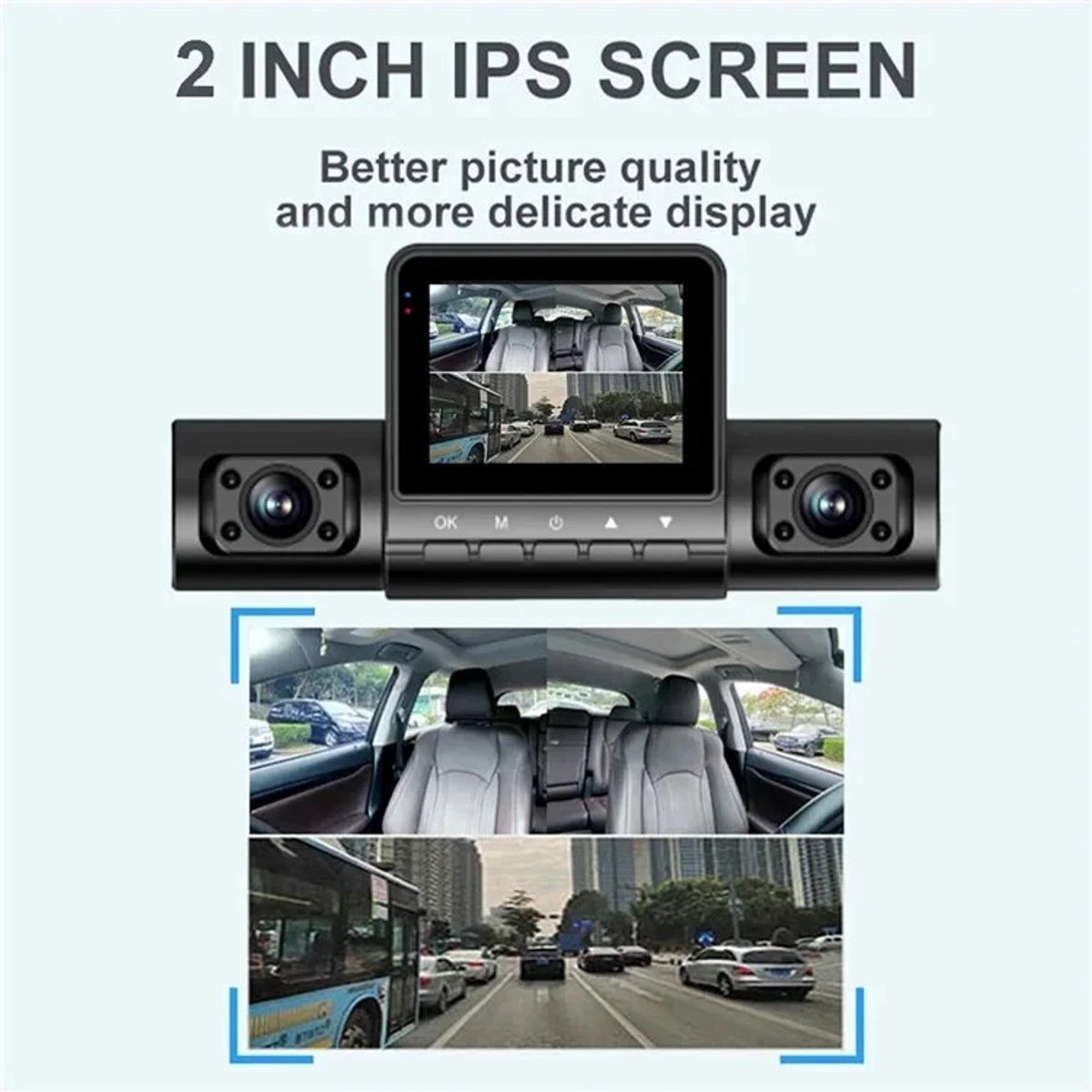 Auto DVR Dashcam 1080P Nachtzicht Parkeerbewaking 4 Camera's Autobestuurder – foto 3