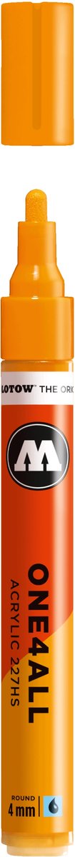 Molotow ONE4ALL 4 mm Acryl Marker - Lichtoranje - Light Orange