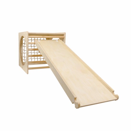 Babiem® Ben – Glijbaan – Bevordert Fysieke Ontwikkeling – Klimrek – Houten Speelgoed – Vanaf 3 Jaar – 110 x 40 x 7 cm – Glijbaan Peuter – FSC Hout