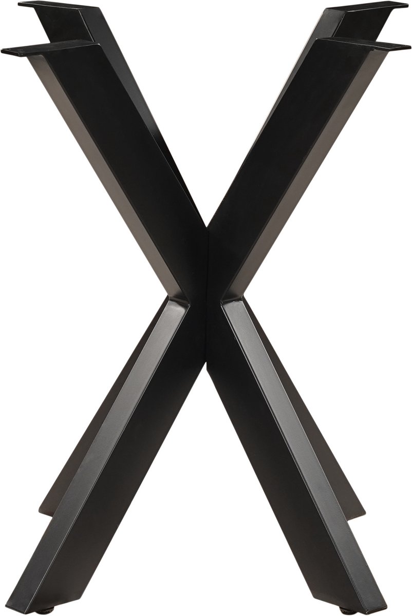 Tafelonderstel - Matrix - Staal - 72 x 72 x 73 cm - PT1 - Zwart - Inclusief stelpoten & bevestigingsschroeven