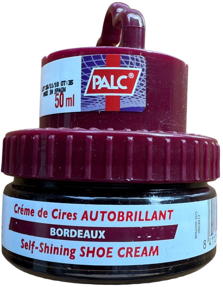 Palc zelfglans schoen creme - bordeaux rood