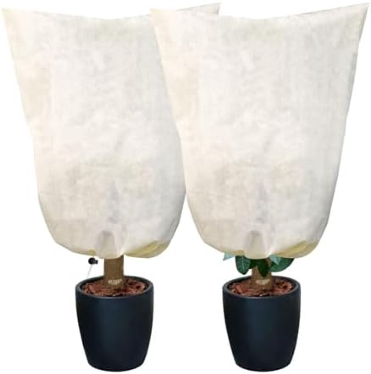 PromoHome Winterbeschermhoes voor Potplanten - 2 Stuks Ademende Vorstbescherming 80x100 cm