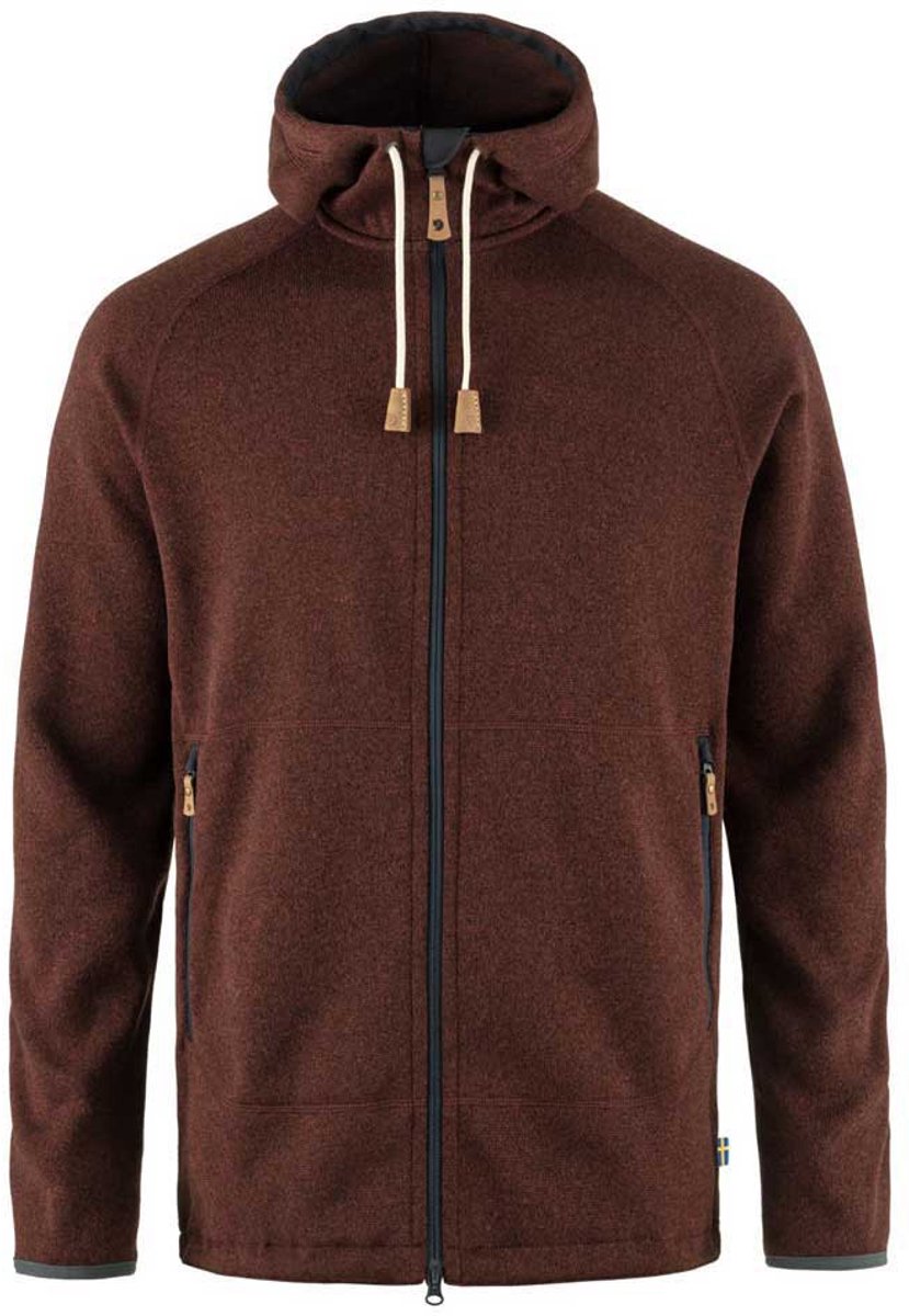 Vest Fjällräven Men Övik Fleece Hoodie Autumn Leaf-S
