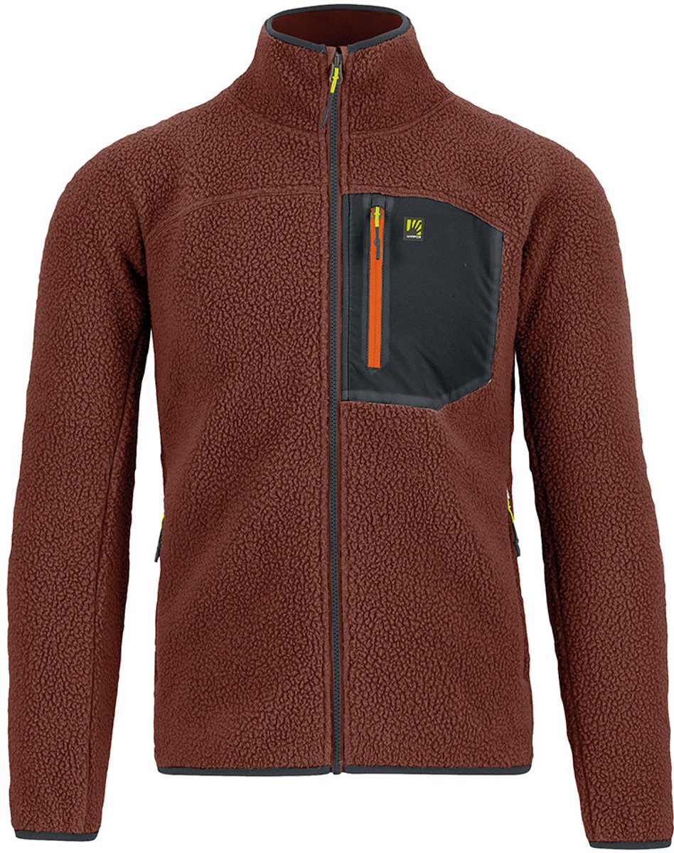 Karpos Moiazza Retrò Fleece Met Volledige Rits Bruin L Man