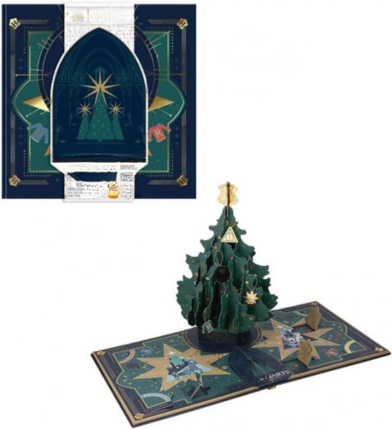 Harry Potter Hogwarts Adventskalender Met 24-Daagse Pop-Up Kerstboom - Officieel Gelicentieerde Decoratie En Cadeaus Voor Kinderkamer-En Fans
