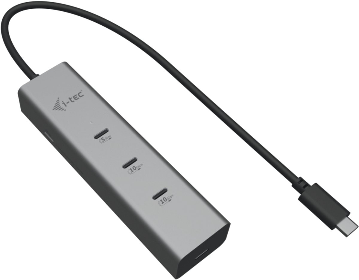 i-tec Metal USB-C Charging HUB 5port with USB-C video 8K + Power Delivery 85W