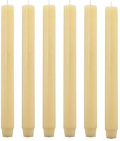Cactula | Bougies chandelles de table - Bougies épaisses - Gris tourterelle - 30 x 2,6 cm - 6 pièces - 20 heures de combustion