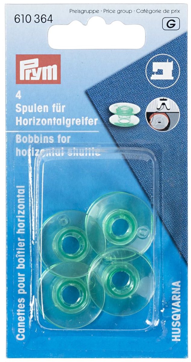 Prym Spoelen Horizontaal 4 stuks 21.6 mm nr 610 364 van Prym — afbeelding 2