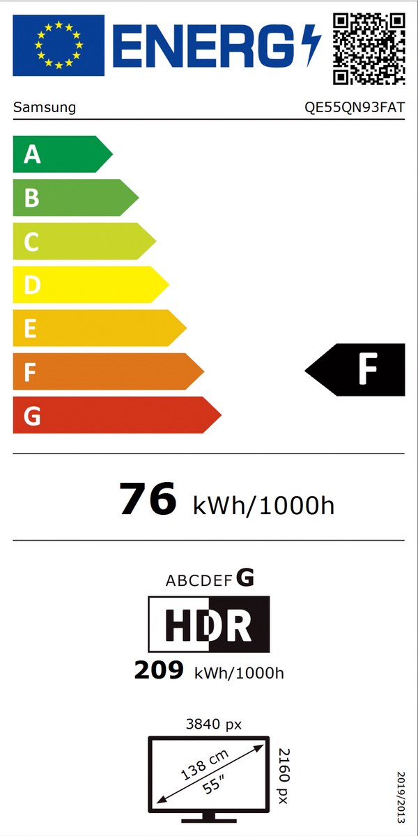 Samsung QE55QN93F 55 inch 4K Neo QLED TV - afbeelding 2