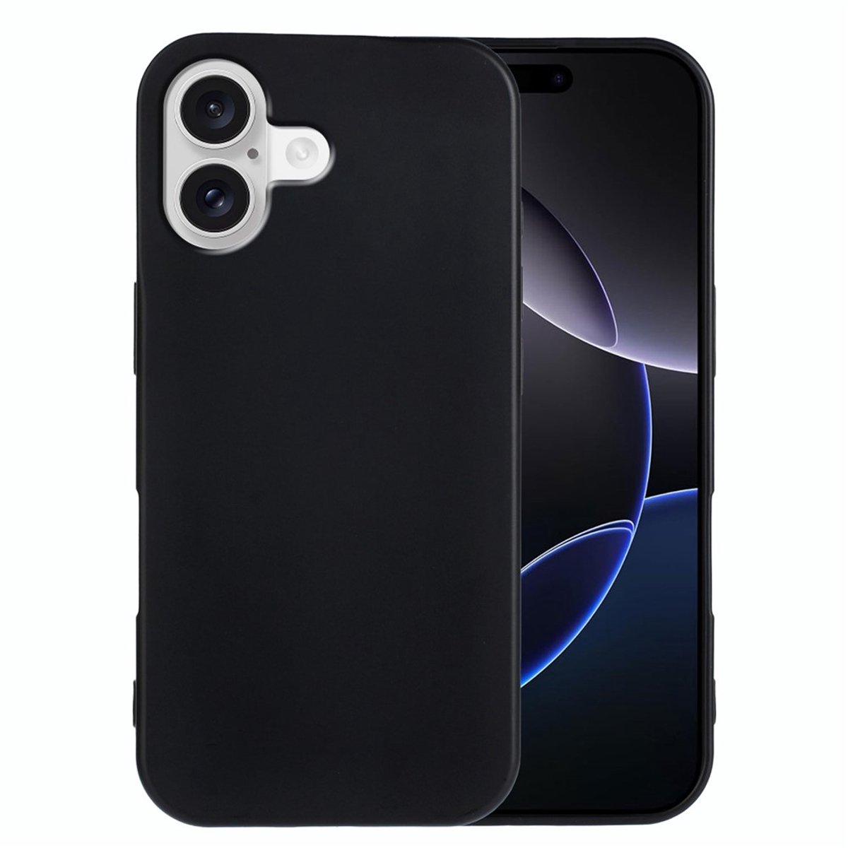 Soft Backcover Hoesje Geschikt voor: Apple iPhone 17 Silicone Zwart - ZT Accessoires