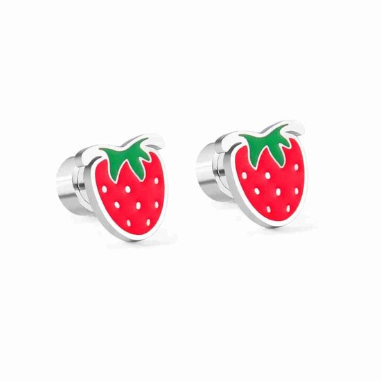 WeLoveSilver - Boucles d'oreilles enfant - Acier chirurgical - Fraise