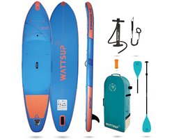 Wattsup Espadon 11.8 Opblaasbare Paddle Surf Set Blauw 335 cm/84 cm