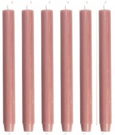 Cactula | Bougies à Bougies chandelles - Bougies épaisses - Vieux rose vieux - 30 x 2,6 cm - 6 pièces - 20 heures de combustion