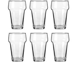 Arcoroc Bierglazen 28 cl – Set van 6 – Grote Bierglazen met Kraag – Stapelbaar – Vaatwasserbestendig – Horeca & Thuisgebruik