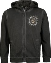 Powerwolf Crest Wolves Heren Vest met capuchon - donkergrijs - XL
