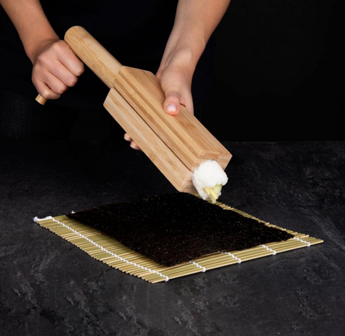 Ukiyo Sushi Maker Set Bamboe - Duurzame Sushimakers Kit - Sushi Bazooka - Sushiset — cadeau in Kookcadeaus - foto 5