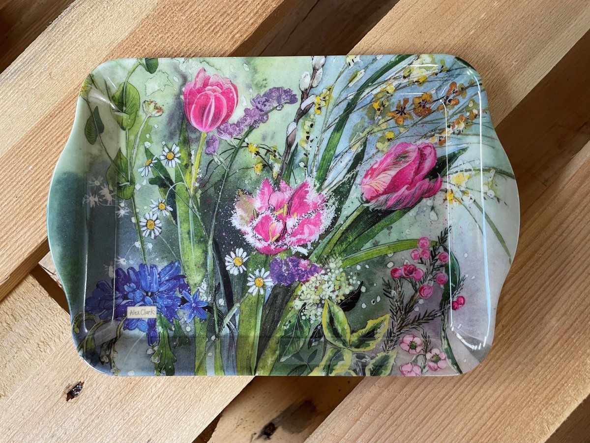 Alex Clark Dienblad Klein Formaat Bloemen ~ Melamine Spring Flowers