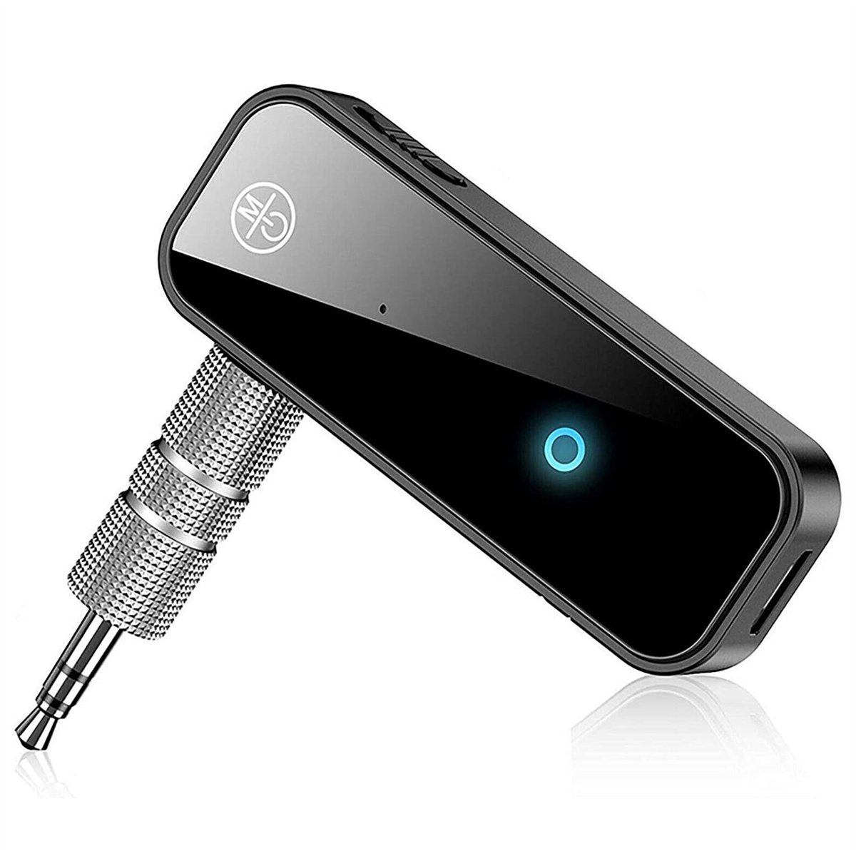 Bluetooth 5.0 AUX Ontvanger & Zender – Draadloze Adapter voor Auto, Stereo & Koptelefoon – Handsfree Bellen, Plug & Play, Compact 2-in-1 Design