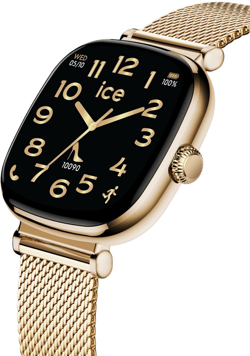 ICE-WATCH - Ice Smart 2.0 Rose-Gold White - Montre connectée Rose avec ICE-WATCH - Ice Smart 2.0 Rose-Gold White - Montre connectée Rose avec