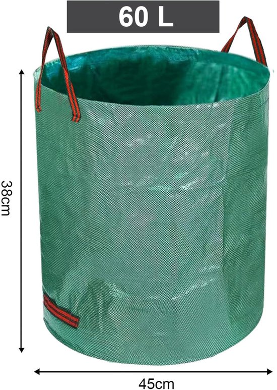 Duurzame Tuinzak - PP Materiaal - Voor Buiten Tuin - Blad En Onkruid Afvalzak - Takken En Tuinafval Verzameling van Merkloos	 — afbeelding 3