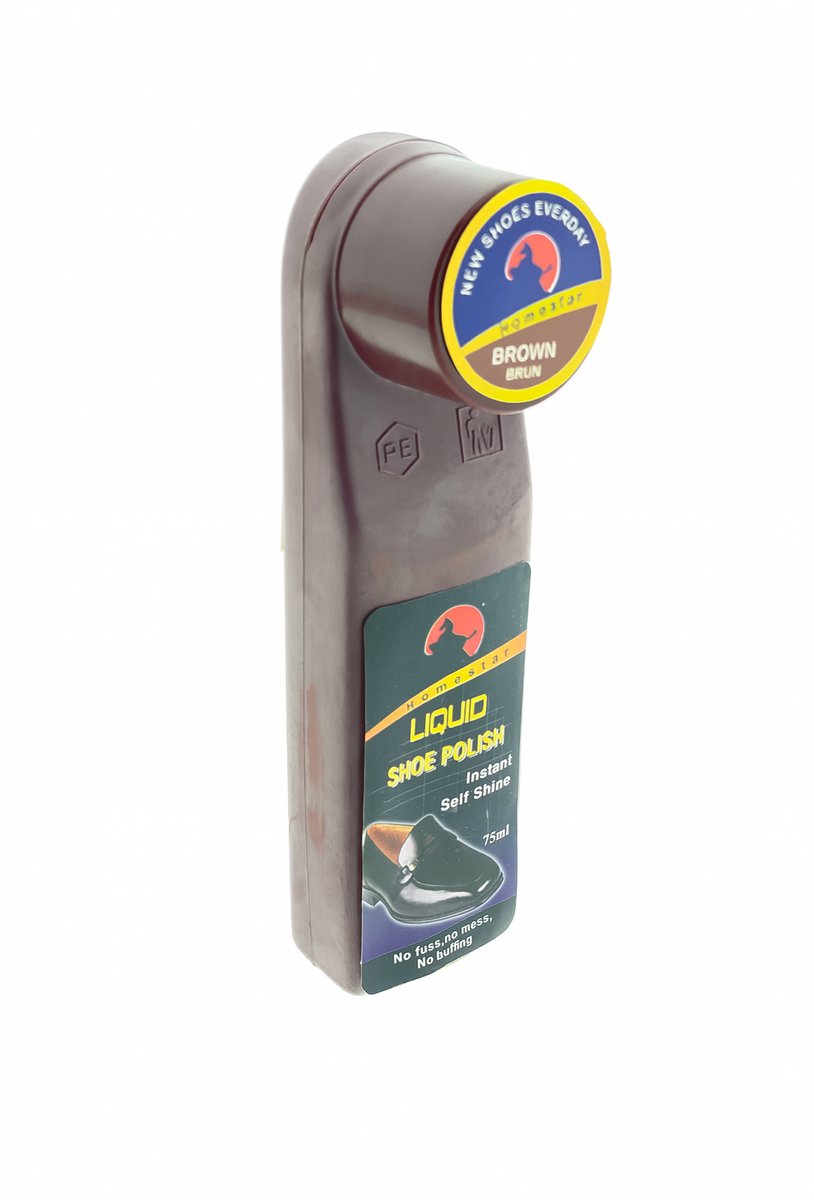 Homestar - Schoenpoets Bruin - Voor Leren Schoenen - 75 ml