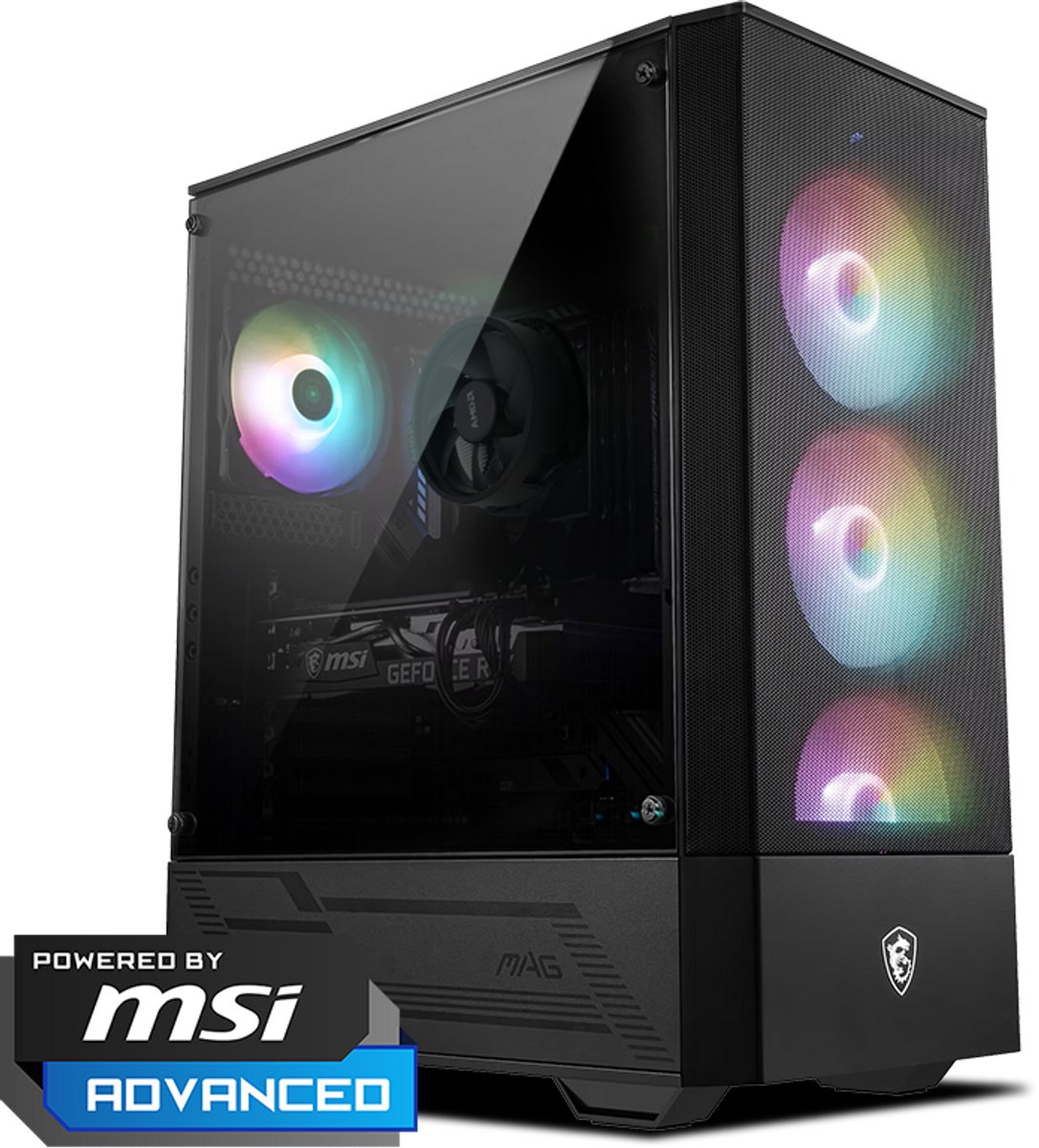 MSI RTX 5060 TI 16GB AMD Game PC - GeForce RTX 5060 Ti 16GB - AMD Ryzen™ 5 9600X - 32GB DDR5 - 1TB SSD - Win 11 Home - MSI - €1.449,00