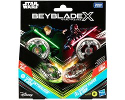 Beyblade X en Star Wars-collab, Luke Skywalker 4-80B vs. Darth Vader 4-60B, multipackset, leeftijd 8+