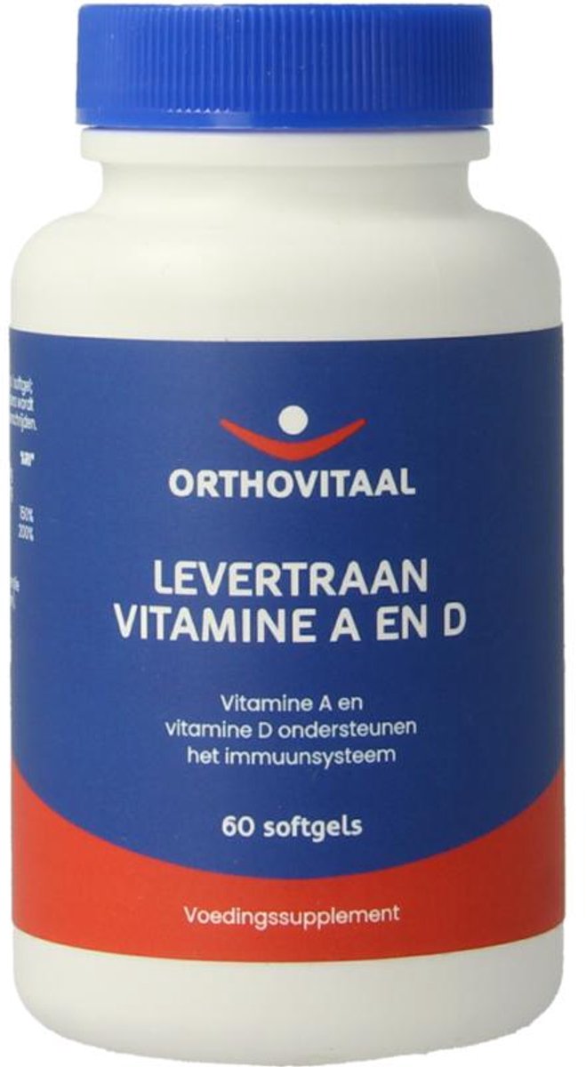 Orthovitaal Levertraan A+D - 60 Capsules - Vitaminen