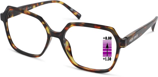 Lunettes de lecture Vista Bonita Mira Progressive-Havanna-+1.50