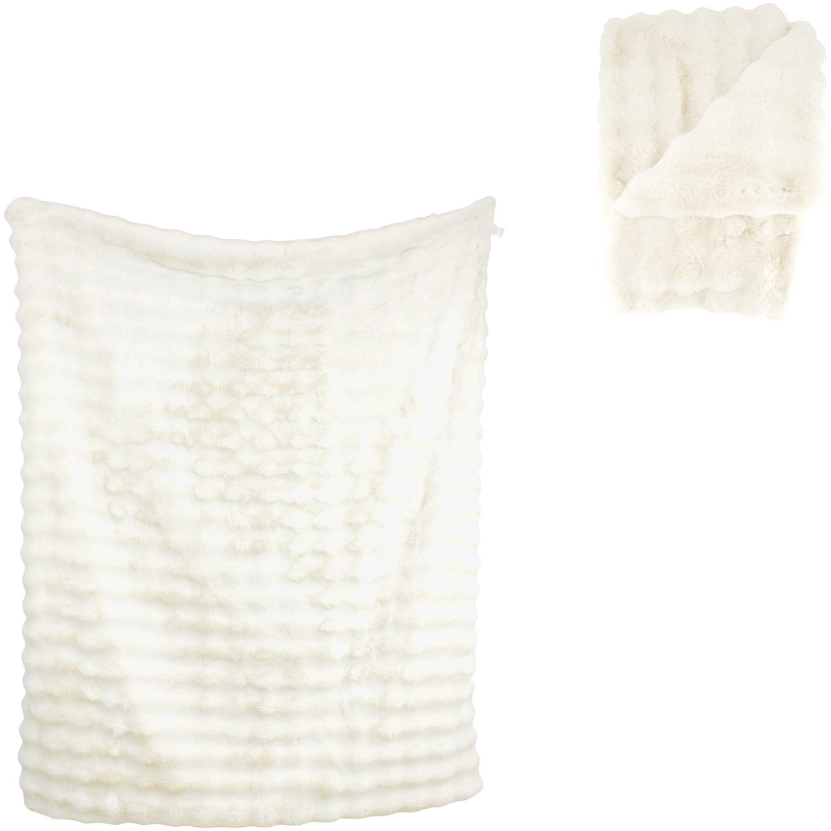 Plaid Teddy off white