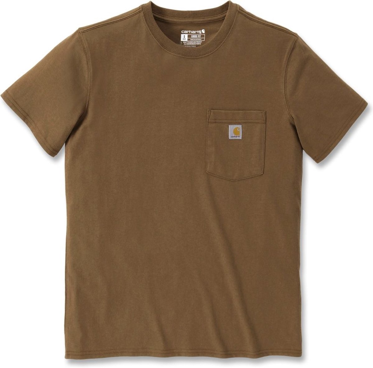 Carhartt Damen Workw Pocket S/S T-Shirt 103067 Carhartt® -M Bruin