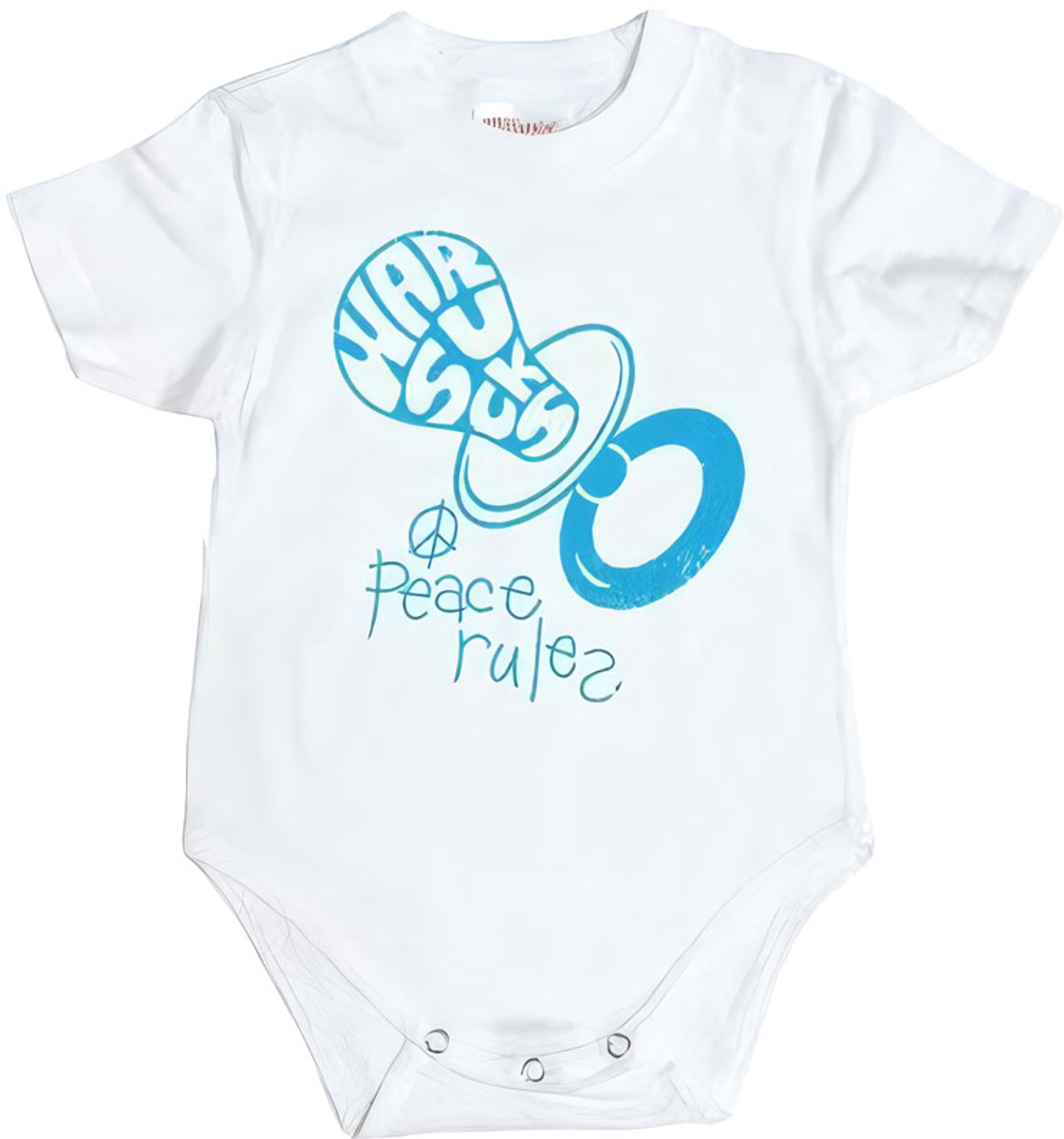 Hybris Kinder War Sucks Peace Rules Body AW-13-100441-L65 White-6-12Monate