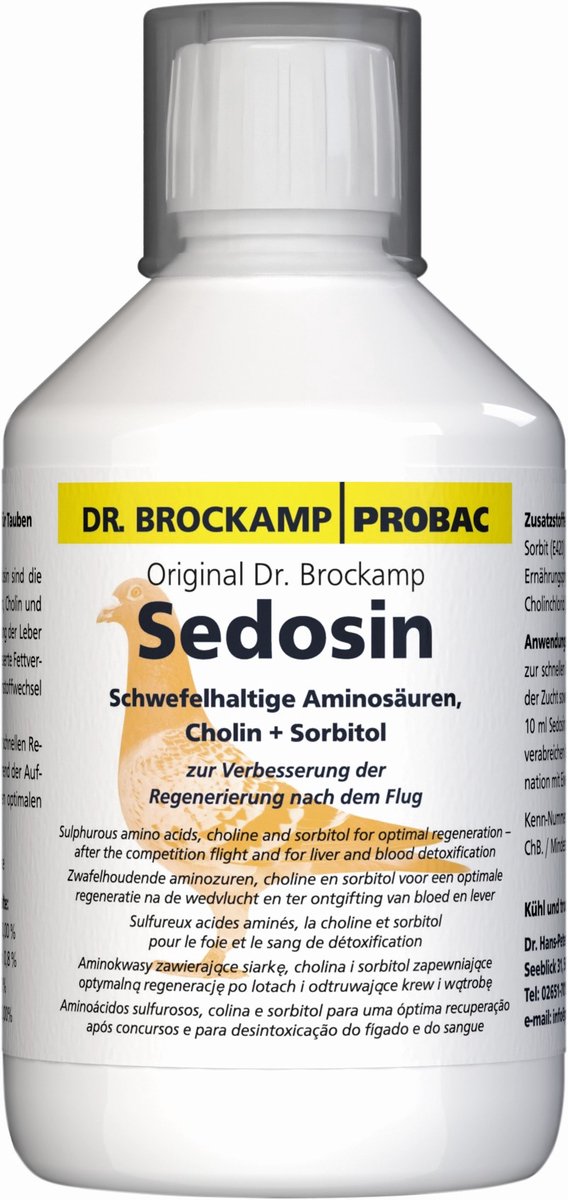 Sedosin Dr Brockamp 500ml - voor postduiven